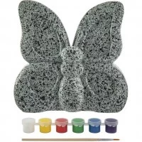Set Creativ Pictura pe Pietre Animal 8 piese Grafix Fluture