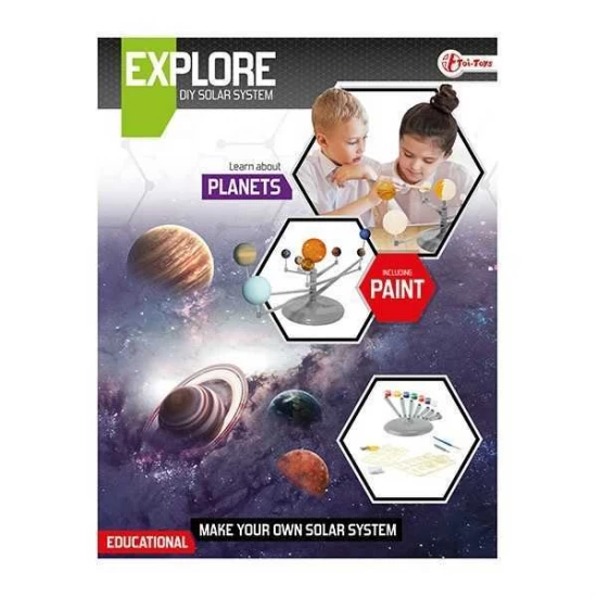 Set DIY Sistem solar pentru birou Explore Toi-Toys Set DIY Sistem solar pentru birou Explore Toi-Toys