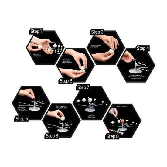 Set DIY Sistem solar pentru birou Explore Toi-Toys Set DIY Sistem solar pentru birou Explore Toi-Toys