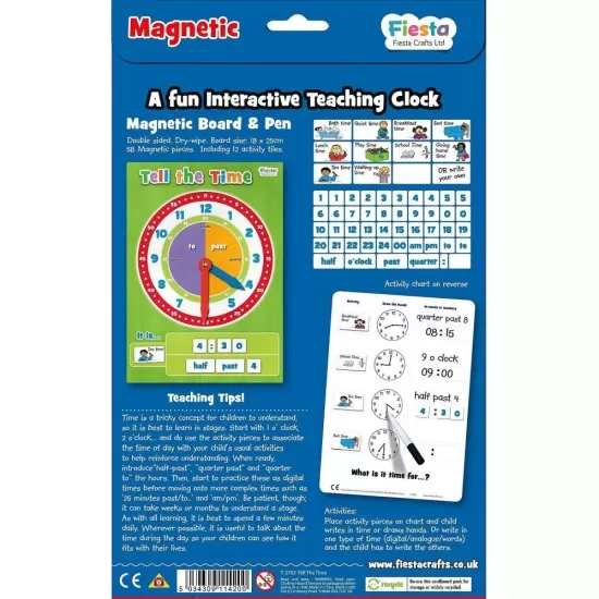 Set magnetic Cat e Ceasul Fiesta Crafts Set magnetic Cat e Ceasul Fiesta Crafts