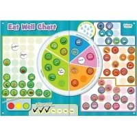 Set magnetic Mananca sanatos - Eat Well Chart Fiesta Crafts