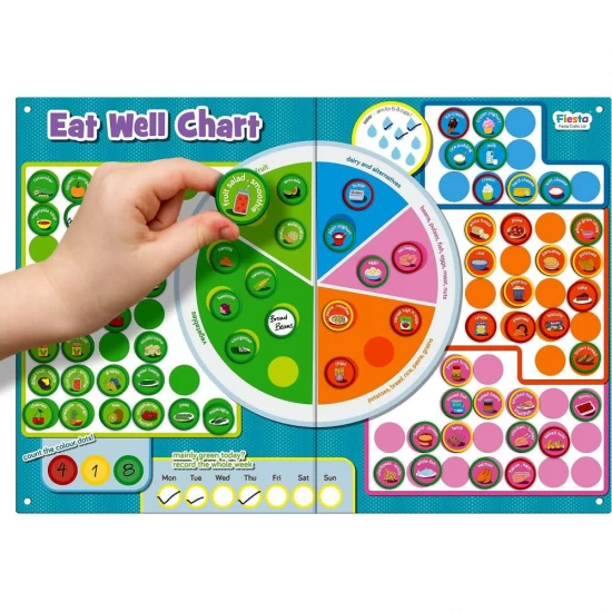 Set magnetic Mananca sanatos - Eat Well Chart Fiesta Crafts Set magnetic Mananca sanatos - Eat Well Chart Fiesta Crafts