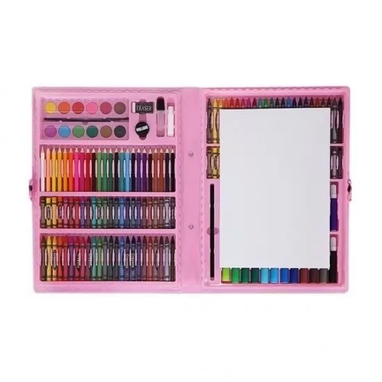 Set pentru pictura 168 piese cu geanta inclusa Iso Trade Roz MY17250 Set pentru pictura 168 piese cu geanta inclusa Iso Trade Roz MY17250