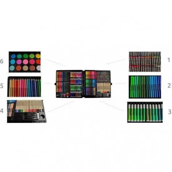 Set pentru pictura 288 piese cu geanta inclusa Iso Trade Set pentru pictura 288 piese cu geanta inclusa Iso Trade
