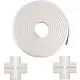 Set rola protectie multifunctionala XXL de 6m si 8 aparatori moi pentru colturi Alb Bambinice BN008 Set rola protectie multifunctionala XXL de 6m si 8 aparatori moi pentru colturi Alb Bambinice BN008