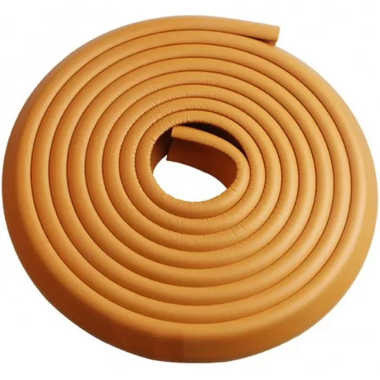 Set rola protectie multifunctionala XXL de 6m si 8 aparatori moi pentru colturi Bambinice BN008 maro deschis Set rola protectie multifunctionala XXL de 6m si 8 aparatori moi pentru colturi Bambinice BN008 maro deschis