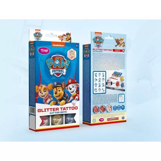 Set tatuaje temporare cu sclipici Paw Patrol Tytoo KKCTT2310026 Set tatuaje temporare cu sclipici Paw Patrol Tytoo KKCTT2310026
