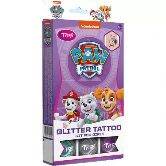 Set tatuaje temporare cu sclipici Paw Patrol Tytoo KKCTT2310026 Set tatuaje temporare cu sclipici Paw Patrol Tytoo KKCTT2310026
