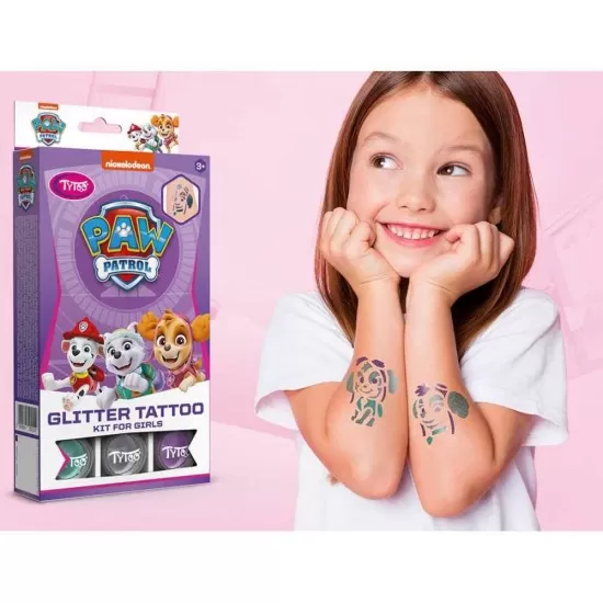 Set tatuaje temporare cu sclipici Paw Patrol Tytoo KKCTT2310026 Set tatuaje temporare cu sclipici Paw Patrol Tytoo KKCTT2310026
