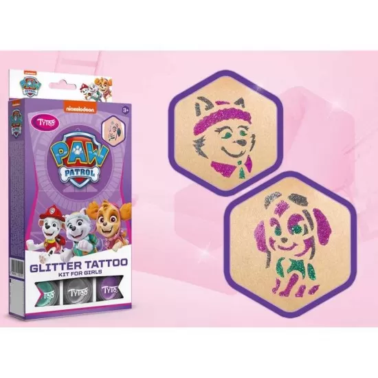 Set tatuaje temporare cu sclipici Paw Patrol Tytoo KKCTT2310026 Set tatuaje temporare cu sclipici Paw Patrol Tytoo KKCTT2310026