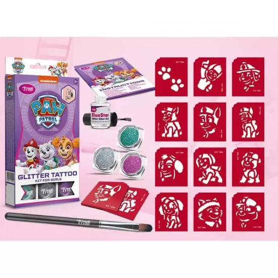 Set tatuaje temporare cu sclipici Paw Patrol Tytoo KKCTT2310026 Set tatuaje temporare cu sclipici Paw Patrol Tytoo KKCTT2310026