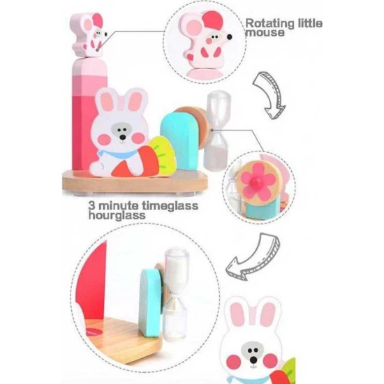 Suport pentru periuta de dinti cu clepsidra 3 minute Baby Tina Mideer Suport pentru periuta de dinti cu clepsidra 3 minute Baby Tina Mideer