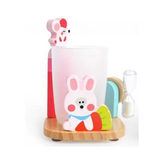 Suport pentru periuta de dinti cu clepsidra 3 minute Baby Tina Mideer Suport pentru periuta de dinti cu clepsidra 3 minute Baby Tina Mideer