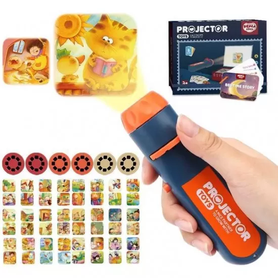Teatru de povesti cu proiector si 6 povesti in Limba Romana Koala Diary albastru Teatru de povesti cu proiector si 6 povesti in Limba Romana Koala Diary albastru