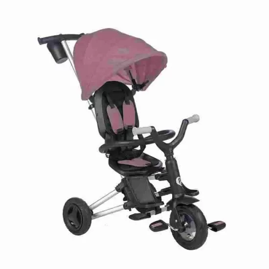 Tricicleta ultrapliabila cu roti cauciuc Qplay Nova Air Violet