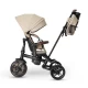 Tricicleta ultrapliabila cu scaun pivotant si copertina detasabila Qplay Comfo Max Bej
