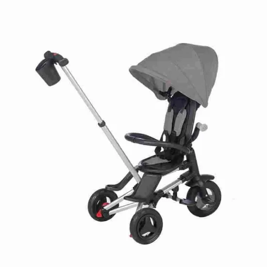 Tricicleta ultrapliabila cu roti cauciuc Qplay Nova Air Gri Tricicleta ultrapliabila cu roti cauciuc Qplay Nova Air Gri