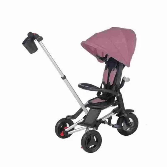 Tricicleta ultrapliabila cu roti cauciuc Qplay Nova Air Violet