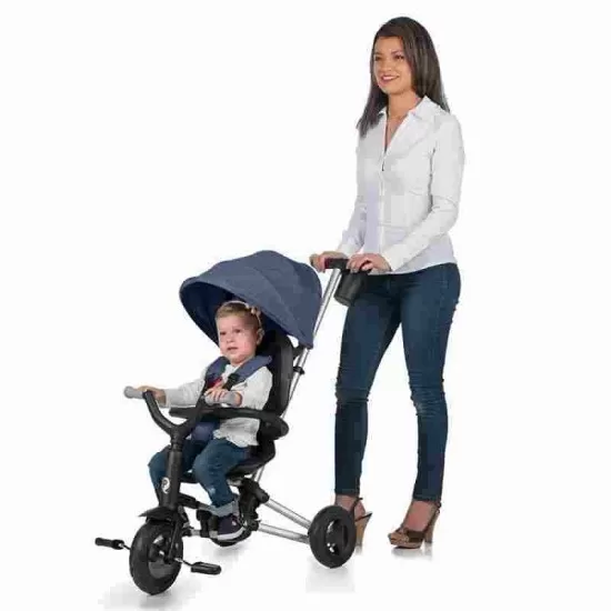 Tricicleta ultrapliabila Qplay Nova Albastru inchis Tricicleta ultrapliabila Qplay Nova Albastru inchis