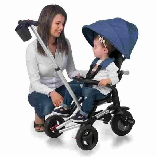 Tricicleta ultrapliabila Qplay Nova Albastru inchis Tricicleta ultrapliabila Qplay Nova Albastru inchis