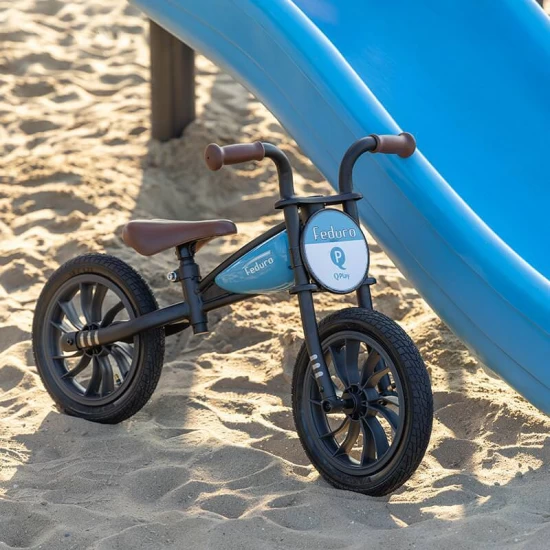 Bicicleta fara pedale Balance Bike QPlay Feduro Albastru