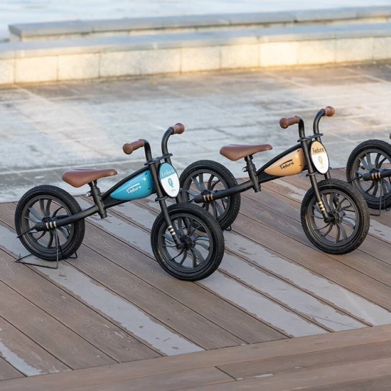Bicicleta fara pedale Balance Bike QPlay Feduro Albastru