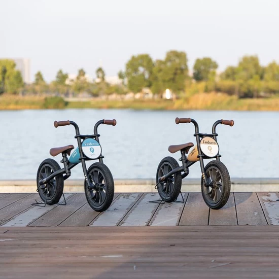Bicicleta fara pedale Balance Bike QPlay Feduro Albastru