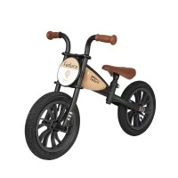 Bicicleta fara pedale Balance Bike QPlay Feduro Bej