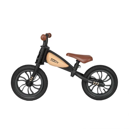 Bicicleta fara pedale Balance Bike QPlay Feduro Bej