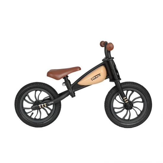 Bicicleta fara pedale Balance Bike QPlay Feduro Bej