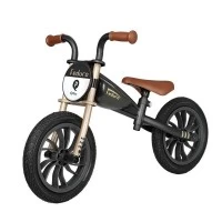 Bicicleta copii Balance QPlay Feduro Negru-Auriu