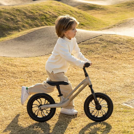 Bicicleta fara pedale pentru copii Balance Bike Qplay Racer Platinum