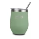Cana termoizolanta cu pai Nava 360 ml verde Cana termoizolanta cu pai Nava 360 ml verde