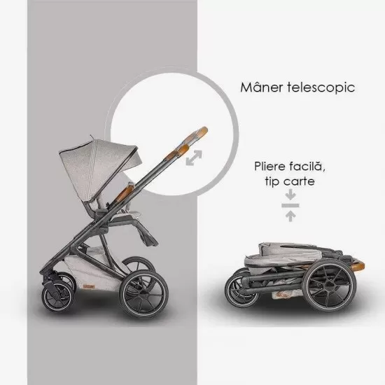 Carucior modular 2 in 1 Coccolle Nessia Lunar Rock Carucior modular 2 in 1 Coccolle Nessia Lunar Rock