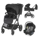 Carucior modular 3 in 1 Coccolle Lissia Anthracite+Scoica auto iSize Coccolle Knox Greystone Carucior modular 3 in 1 Coccolle Lissia Anthracite+Scoica auto iSize Coccolle Knox Greystone
