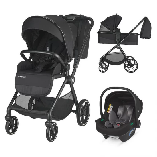 Carucior modular 3 in 1 Coccolle Lissia Anthracite+Scoica auto iSize Coccolle Knox Anthracite Carucior modular 3 in 1 Coccolle Lissia Anthracite+Scoica auto iSize Coccolle Knox Anthracite
