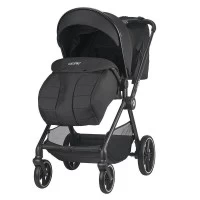 Carucior modular 4 in 1 Coccolle Lissia Anthracite cu Scoica auto iSize Coccolle Knox Black si Baza isofix iSize Coccolle Knox