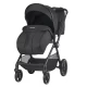 Carucior modular 4 in 1 Coccolle Lissia Anthracite cu Scoica auto iSize Coccolle Knox Black si Baza isofix iSize Coccolle Knox