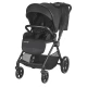 Carucior modular 4 in 1 Coccolle Lissia Anthracite cu Scoica auto iSize Coccolle Knox Black si Baza isofix iSize Coccolle Knox