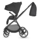 Carucior modular 4 in 1 Coccolle Lissia Anthracite cu Scoica auto iSize Coccolle Knox Black si Baza isofix iSize Coccolle Knox