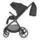 Carucior modular 4 in 1 Coccolle Lissia Anthracite cu Scoica auto iSize Coccolle Knox Black si Baza isofix iSize Coccolle Knox