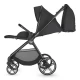 Carucior modular 4 in 1 Coccolle Lissia Anthracite cu Scoica auto iSize Coccolle Knox Black si Baza isofix iSize Coccolle Knox