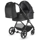 Carucior modular 4 in 1 Coccolle Lissia Anthracite cu Scoica auto iSize Coccolle Knox Black si Baza isofix iSize Coccolle Knox