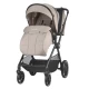 Carucior modular 4 in 1 Coccolle Lissia Butternut Beige cu Scoica auto iSize Coccolle Knox Black si Baza isofix iSize Coccolle Knox