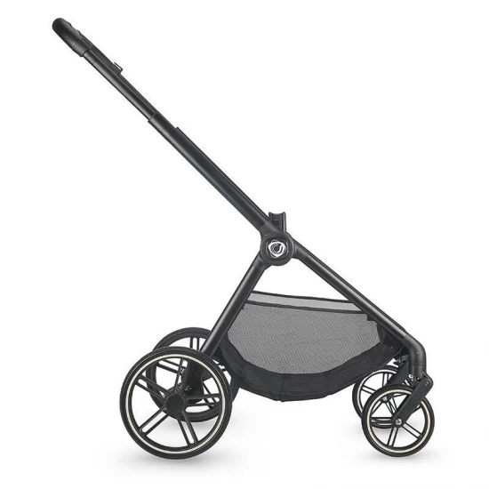Carucior modular 4 in 1 Coccolle Lissia Butternut Beige cu Scoica auto iSize Coccolle Knox Black si Baza isofix iSize Coccolle Knox