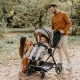 Carucior modular 4 in 1 Coccolle Lissia Butternut Beige cu Scoica auto iSize Coccolle Knox Black si Baza isofix iSize Coccolle Knox