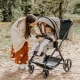 Carucior modular 4 in 1 Coccolle Lissia Butternut Beige cu Scoica auto iSize Coccolle Knox Black si Baza isofix iSize Coccolle Knox