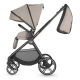 Carucior modular 4 in 1 Coccolle Lissia Butternut Beige cu Scoica auto iSize Coccolle Knox Black si Baza isofix iSize Coccolle Knox