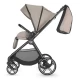 Carucior modular 4 in 1 Coccolle Lissia Butternut Beige cu Scoica auto iSize Coccolle Knox Black si Baza isofix iSize Coccolle Knox
