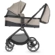 Carucior modular 4 in 1 Coccolle Lissia Butternut Beige cu Scoica auto iSize Coccolle Knox Black si Baza isofix iSize Coccolle Knox